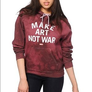 “Make Art Not War” Obey hoodie from Zumiez